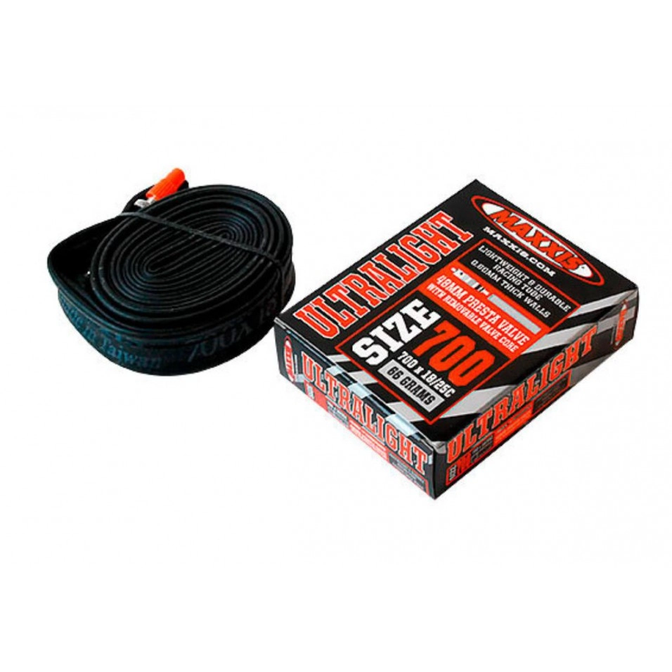 Camara Maxxis Ultralight 700 Presta 60mm 1 Camara Maxxis Ultralight 700 Presta 60mm