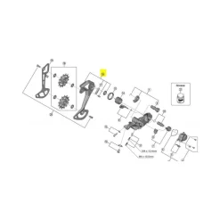 Portapoleas Shimano Exterior SGS RD-M8100